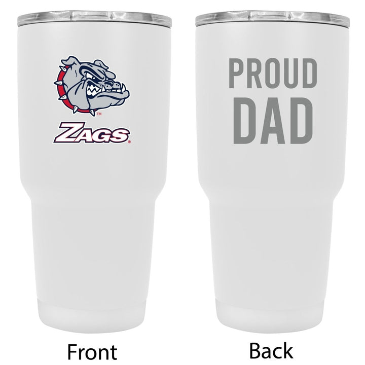 Gonzaga Bulldogs 24oz Proud Dad Insulated Stainless Steel Tumbler Image 1