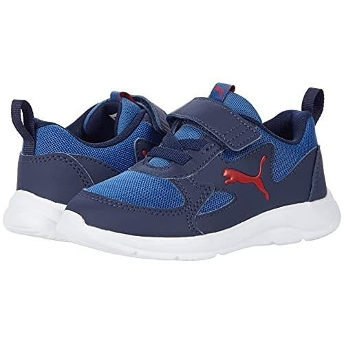 PUMA Fun Racer AC PS Little Kid Bright Cobalt High Risk Red Sneakers 03 Image 1