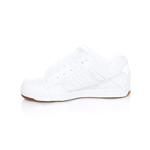 DVS Mens Enduro 125 Skate Shoe WHITE GUM LEATHER Image 4