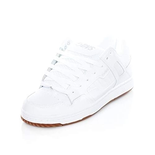 DVS Mens Enduro 125 Skate Shoe WHITE GUM LEATHER Image 1