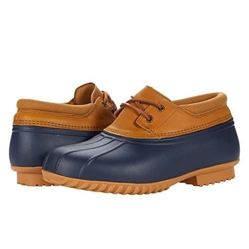 Propt Women's Ione Rain Shoe  NAVY/BROWN Image 1