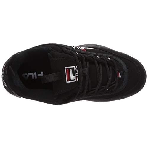 Fila Kids Disruptor III Sneakers Black White Vintage Red Comfortable Midcut Shoe Image 1