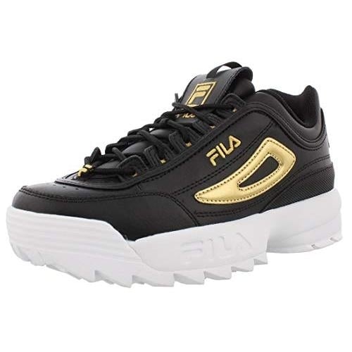 Fila Kids Disruptor III Sneakers Black White Vintage Red Comfortable Midcut Shoe Image 2