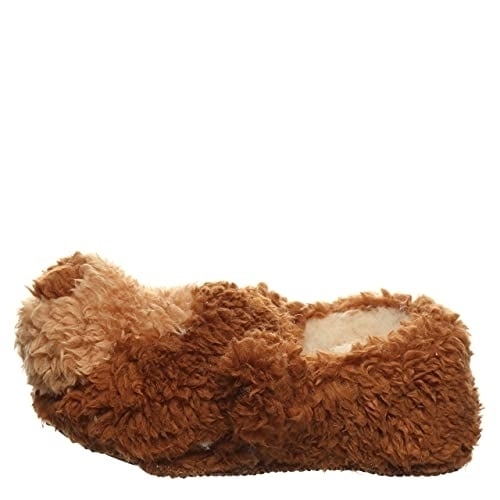 BEARPAW Kids Lil Critters Slippers Brown Bear Faux faux Size 2549T-450 Image 2