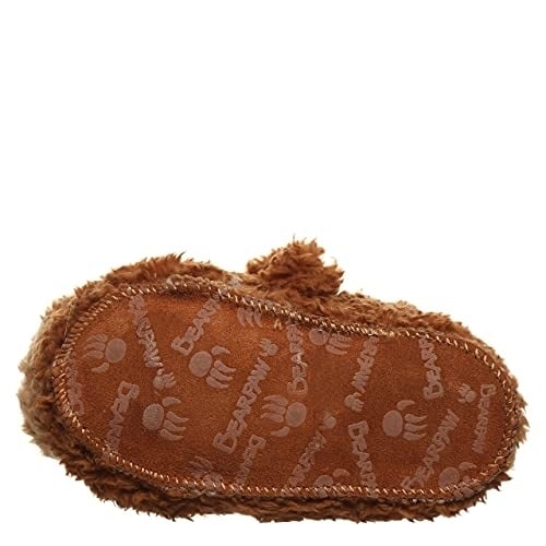 BEARPAW Kids Lil Critters Slippers Brown Bear Faux faux Size 2549T-450 Image 3