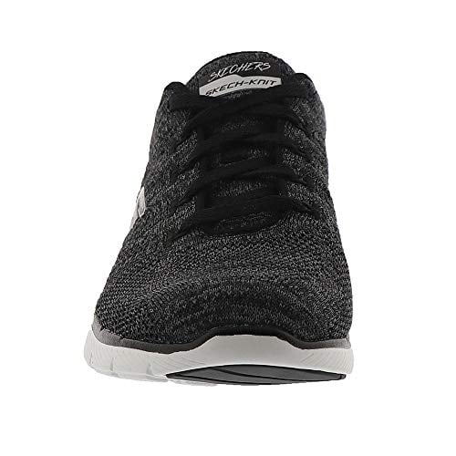 Skechers Womens Flex Appeal 3.0-high Tides Sneaker BLACK/WHITE Image 1