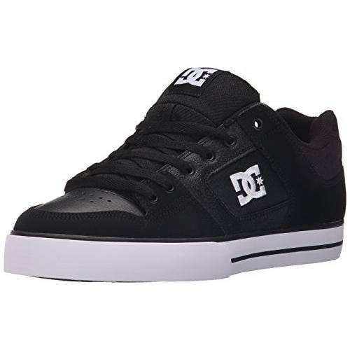 DC Mens Pure Action Sport Sneaker  BLACK/BLACK/WHITE Image 1