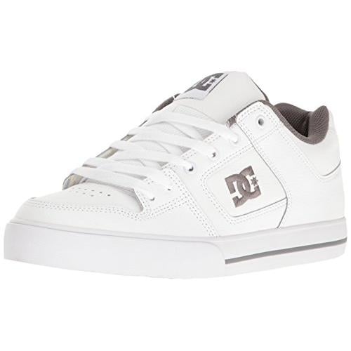 DC Shoes Mens Pure Shoes White/Battleship/White - 300660-HBW WHITE/BATTLESHIP/WHITE Image 4