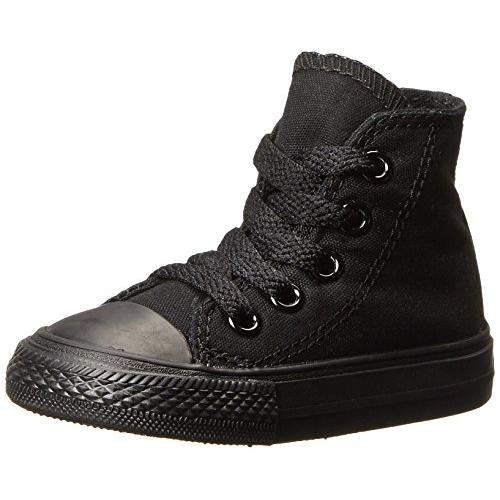 Converse Kids Chuck Taylor All Star Canvas High Top Sneaker BLACK MONOCHROME Image 1