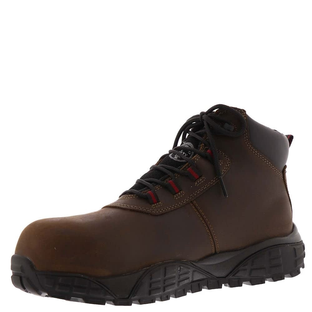 SKECHERS WORK Mens Work Treadix - Trental Alloy Toe Waterproof Work Boot Brown - 200083-CDB BROWN Image 1