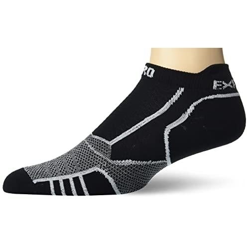 Thorlos Prolite Ultra-Light No Show Tab Socks Rocket Grip Black White 004 Image 4