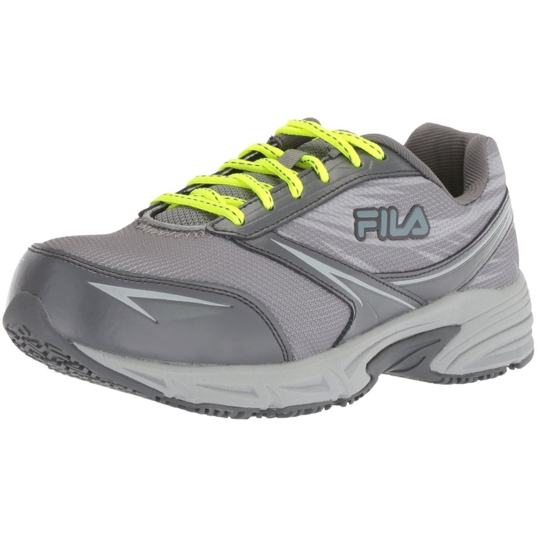 Fila Womens Memory Reckoning 8 Slip Resistant Steel Toe Running Shoe Meiera 2 Sr Ct MONU/CSRK/SFTY Image 1