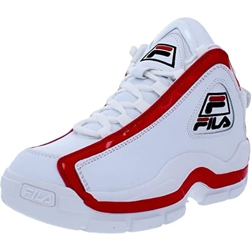 Fila Kids Grant Hill 2 High-Top Sneakers White Red Black Size 5 Big Kid Image 1