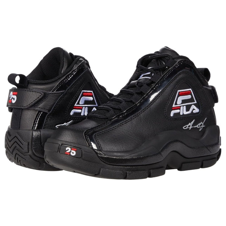 Fila Grant Hill 2 25th Anniversary Sneakers Big Kid Black White Red Size 4 Image 1