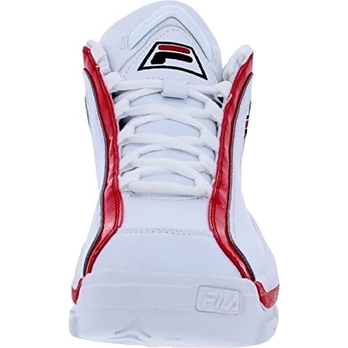 Fila Kids Grant Hill 2 High-Top Sneakers White Red Black Size 5 Big Kid Image 4