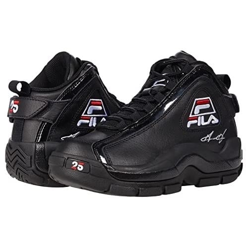 Fila Grant Hill 2 25th Anniversary Sneakers Big Kid Black White Red Size 4 Image 3