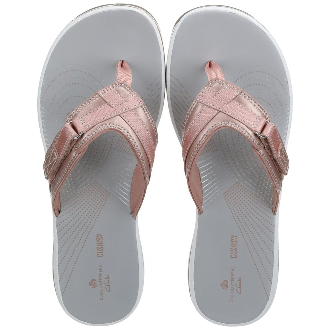 Clarks Breeze Sea 3 Womens Sandals Rose Gold Size Available Comfortable Footwear Image 3