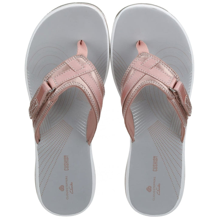 Clarks Breeze Sea 3 Womens Sandals Rose Gold Size Available Comfortable Footwear Image 3