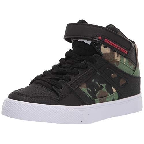 DC Shoes Kids Pure High Elastic Lace High-Top Shoes Black Camo - ADBS300324-BLO Black Camo Image 4