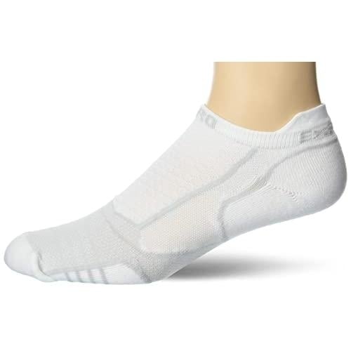 Thorlos Prolite Ultra-Light No Show Tab Socks Rocket Grip White Unisex Adult Image 4