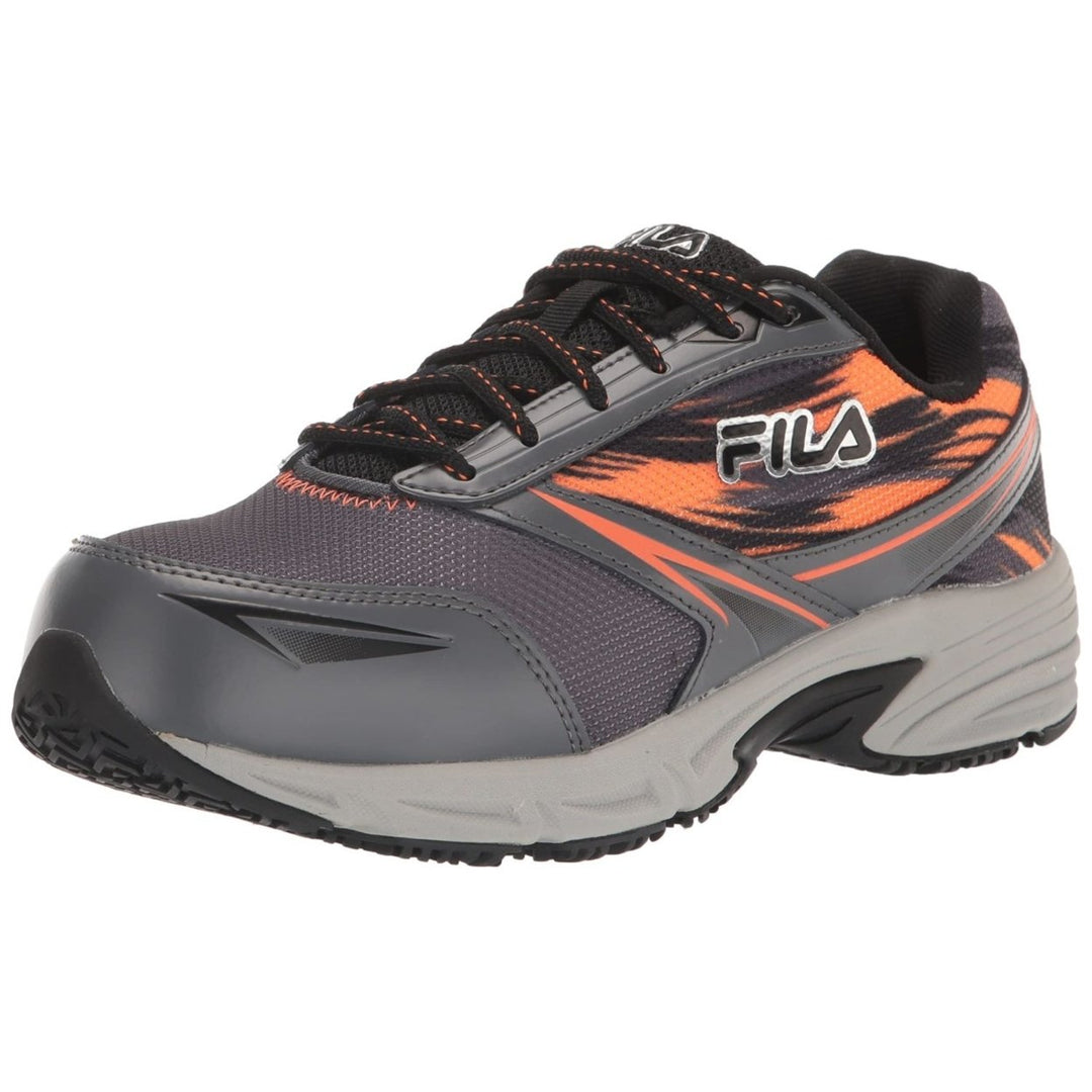 Fila Mens Memory Meiera 2 Slip Resistant and Composite Toe Work Shoe CSRK/BLK/VORN Image 1