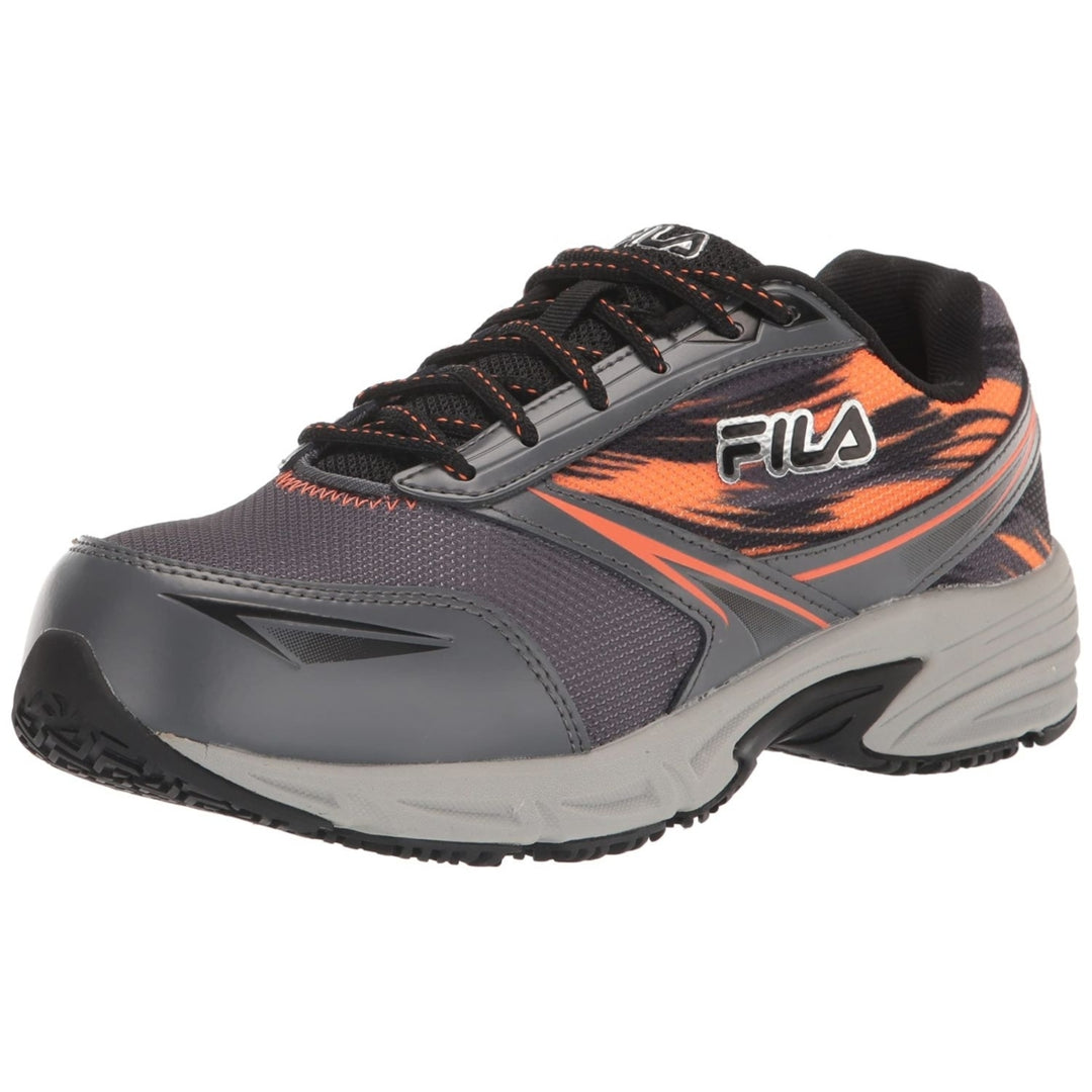 Fila Mens Memory Meiera 2 Slip Resistant and Composite Toe Work Shoe CSRK/BLK/VORN Image 2