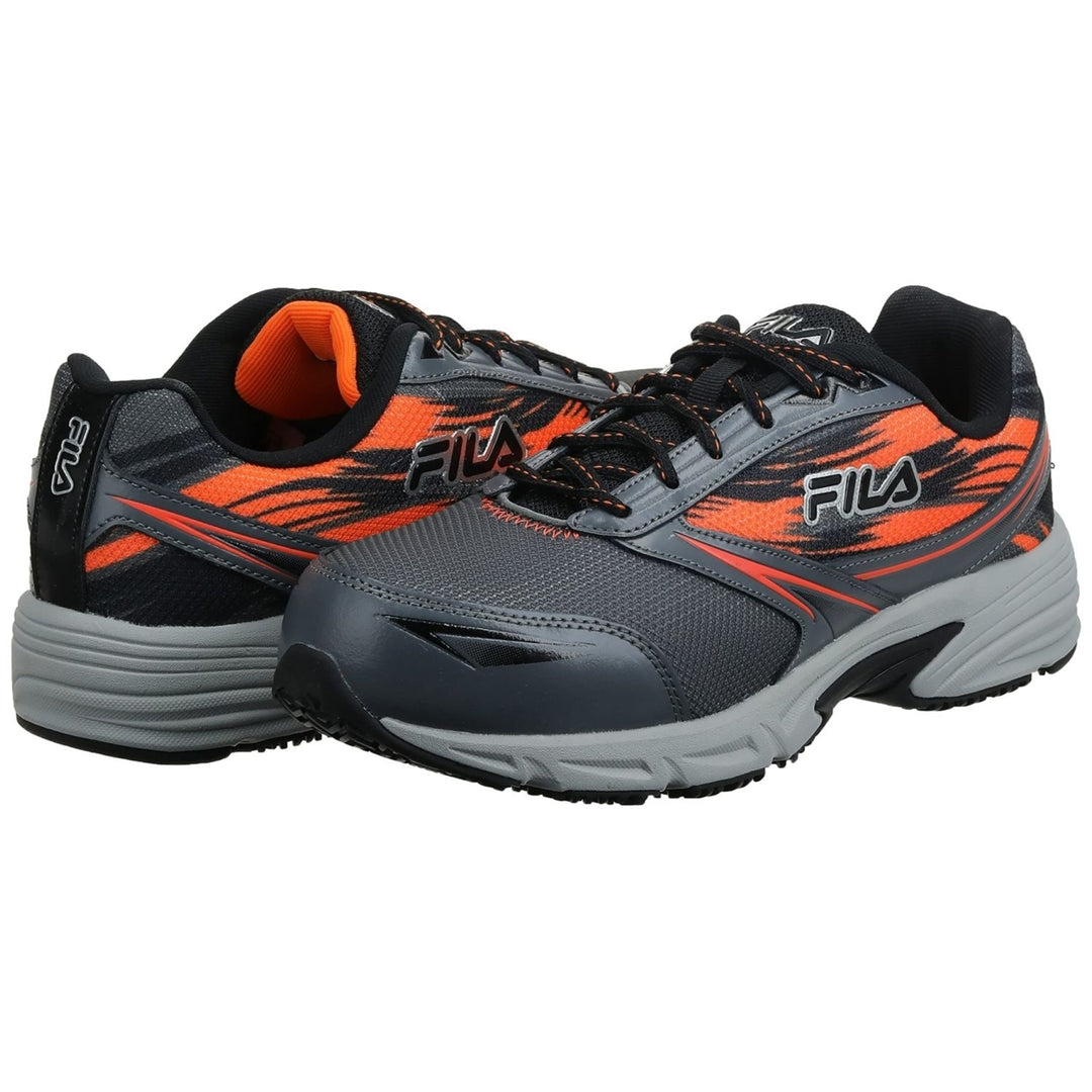 Fila Mens Memory Meiera 2 Slip Resistant and Composite Toe Work Shoe CSRK/BLK/VORN Image 3