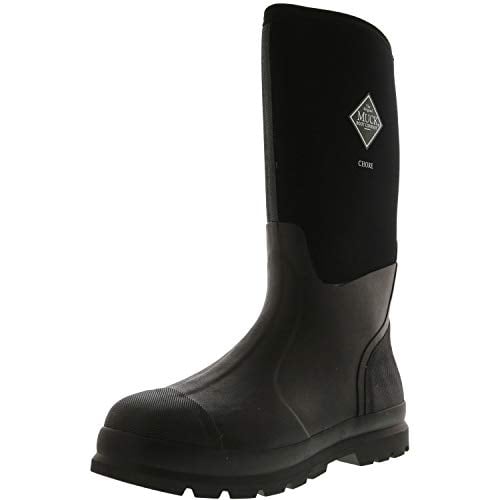 Muck Chore Classic Mens Rubber Work Boots Black Waterproof Mid Size 10 Image 1