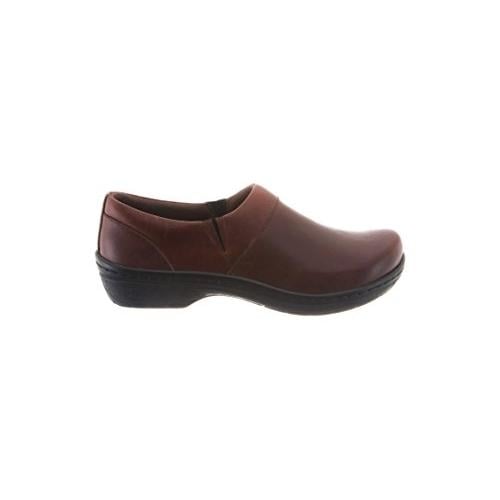 KLOGS Womens Mission Closed-Back Clogs Infield Chaos Leather Nursing Shoes Image 4