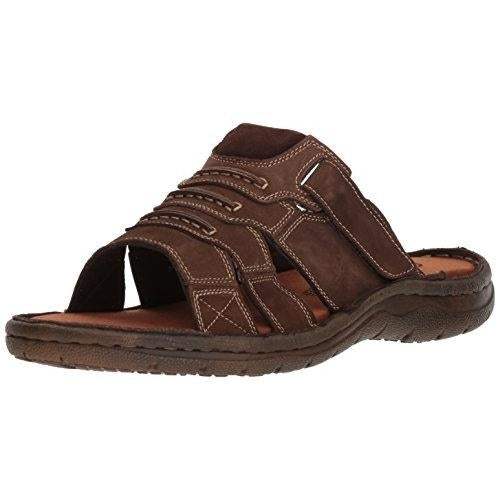 Propet Men's Jace Slide Sandal Coffee - MSO001LCF  COFFEE Image 1