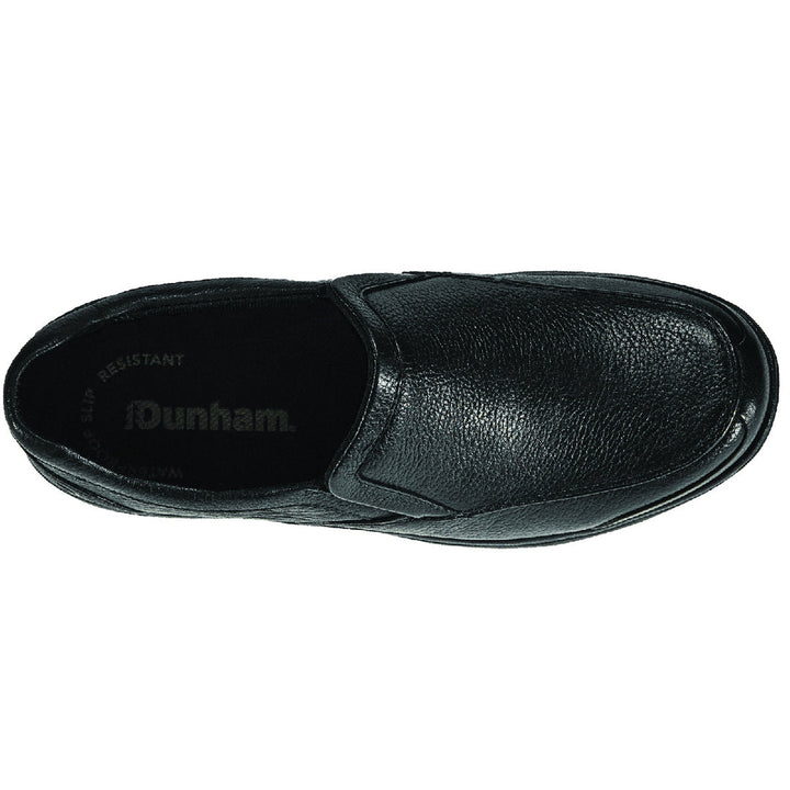 Dunham Mens Slip-On Shoe Black Waterproof Leather 8003BK Cushioned Comfort Image 4