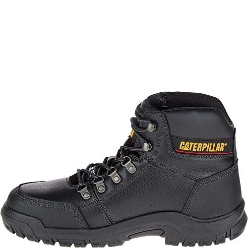 Caterpillar Mens Outline Steel Toe Construction Boot BLACK Image 3