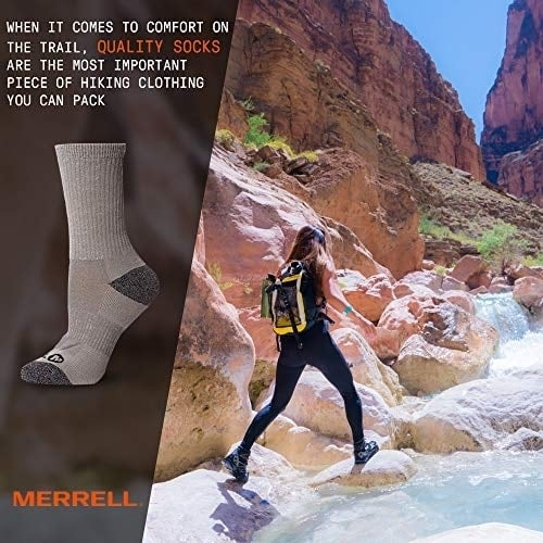 Merrell Recycled Low Cut Tab Socks 3 Pack Arch Support Breathable Mesh CHARH Image 3