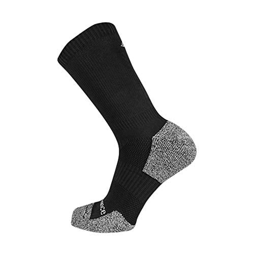 Balance Cushioned Crew Socks Black 1 Pack Comfortable Running Sportswear Image 1