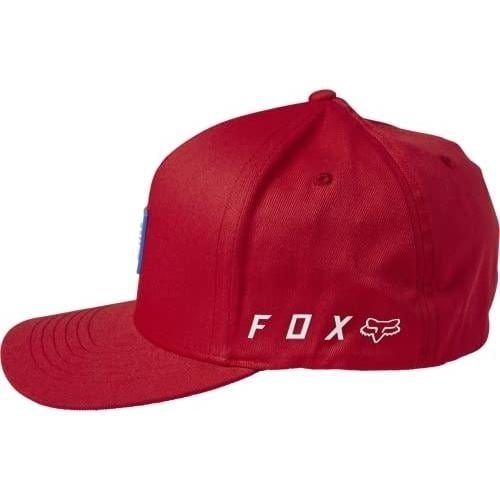Fox Racing Mens Honda Flexfit Hat Small-Medium FLAME RED Image 4