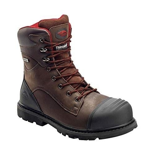 Avenger Mens 8-inch Carbon Toe Insulated Waterproof Work Boot Brown - A7575  BROWN Image 1
