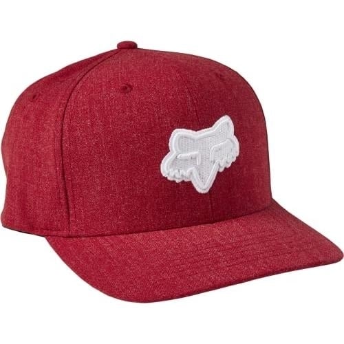 Fox Racing Transposition Flexfit Hat Red Small-Medium Medium Profile Bill Image 1