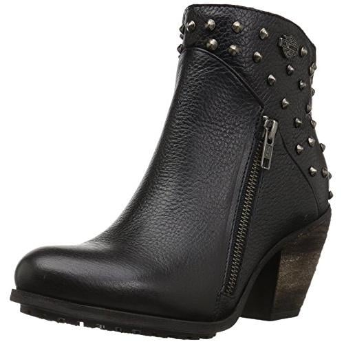 Harley-Davidson Womens Wexford 3.75-Inch Black or Grey Fashion Booties D84125 BLACK Image 1