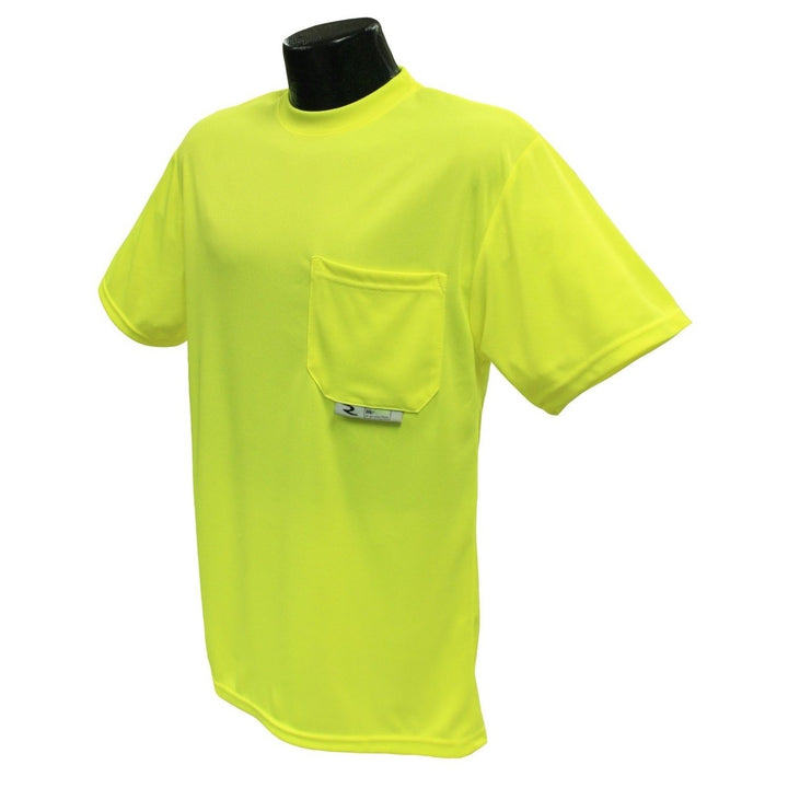 Radians Polyester Mesh Non-Rated Short Sleeve Safety T-Shirt Hi/Vis Green Image 3