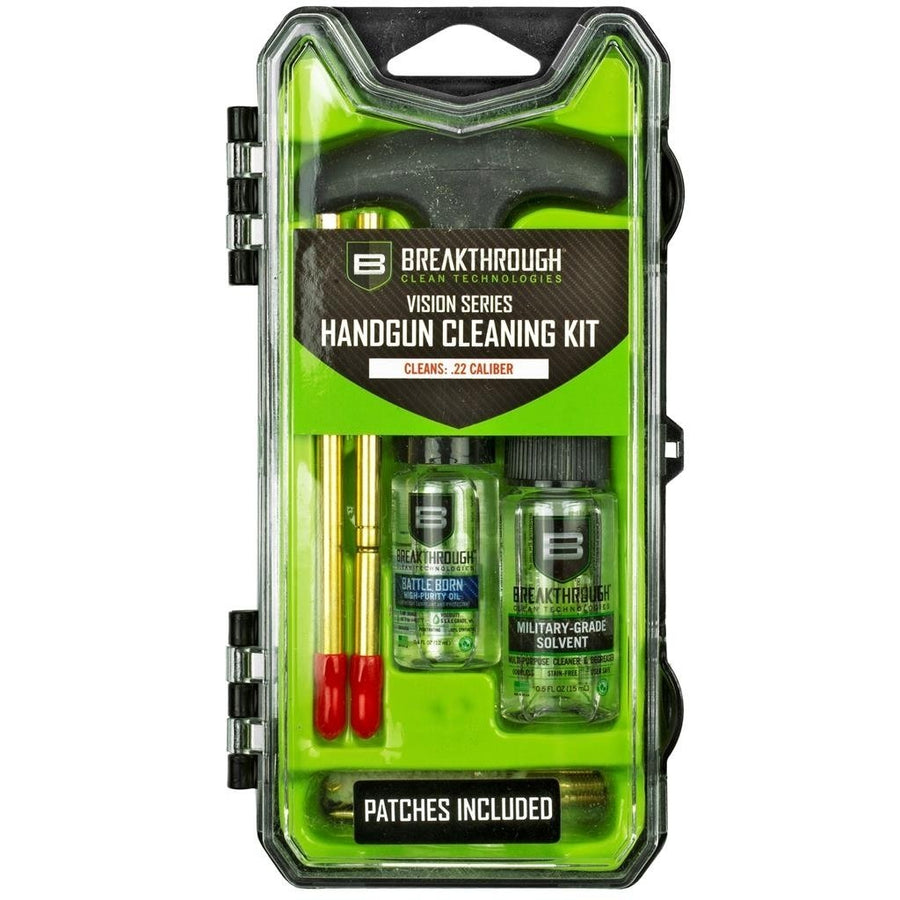 Breakthrough 22 Caliber Pistol Cleaning Kit with Cleaner and Oil Image 1