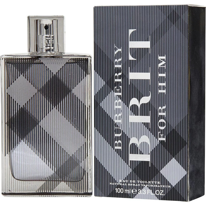 Burberry Brit for Men Cologne EDT 3.3 Oz Fresh Woody Ginger Cedar Scent Image 3