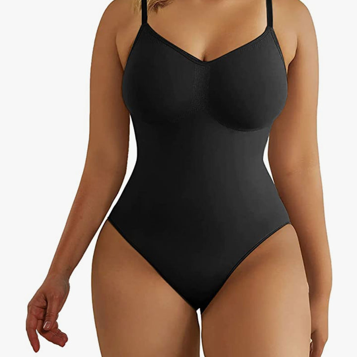 Tummy Control Shapewear Bodysuit Stretchy Seamless Full Body Size Chart Available Image 1