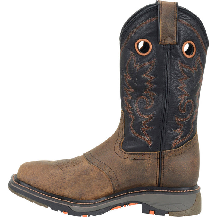 Double-H Boots Isaac Mens 12 Workflex Wide Square Composite Toe Roper Dark Beige DH5130 Image 4