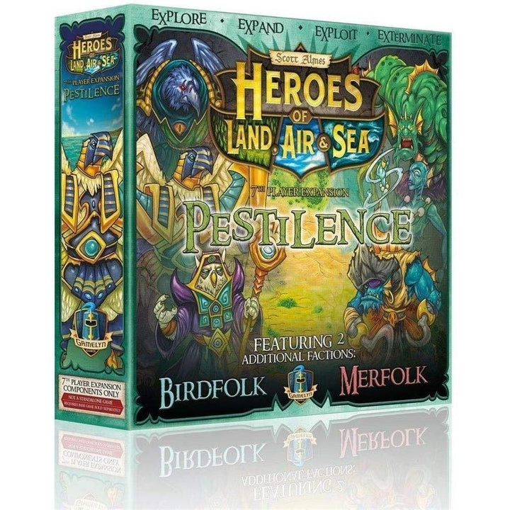 Heroes of Land Air and Sea Expansion Pestilence Fantasy 7-Player Board Game Gamelyn Games Image 1