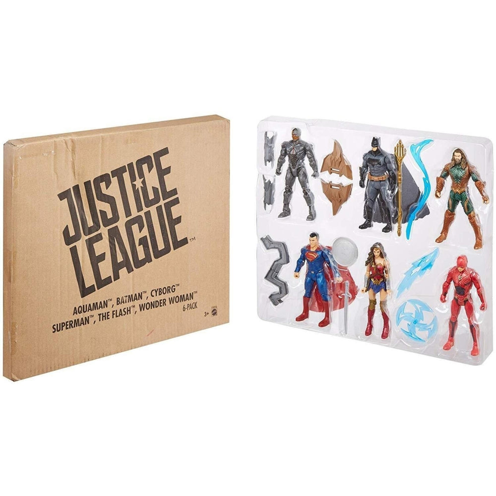 Justice League Ultimate Batman Superman Flash Aquaman Cyborg WW Figures Mattel Image 2