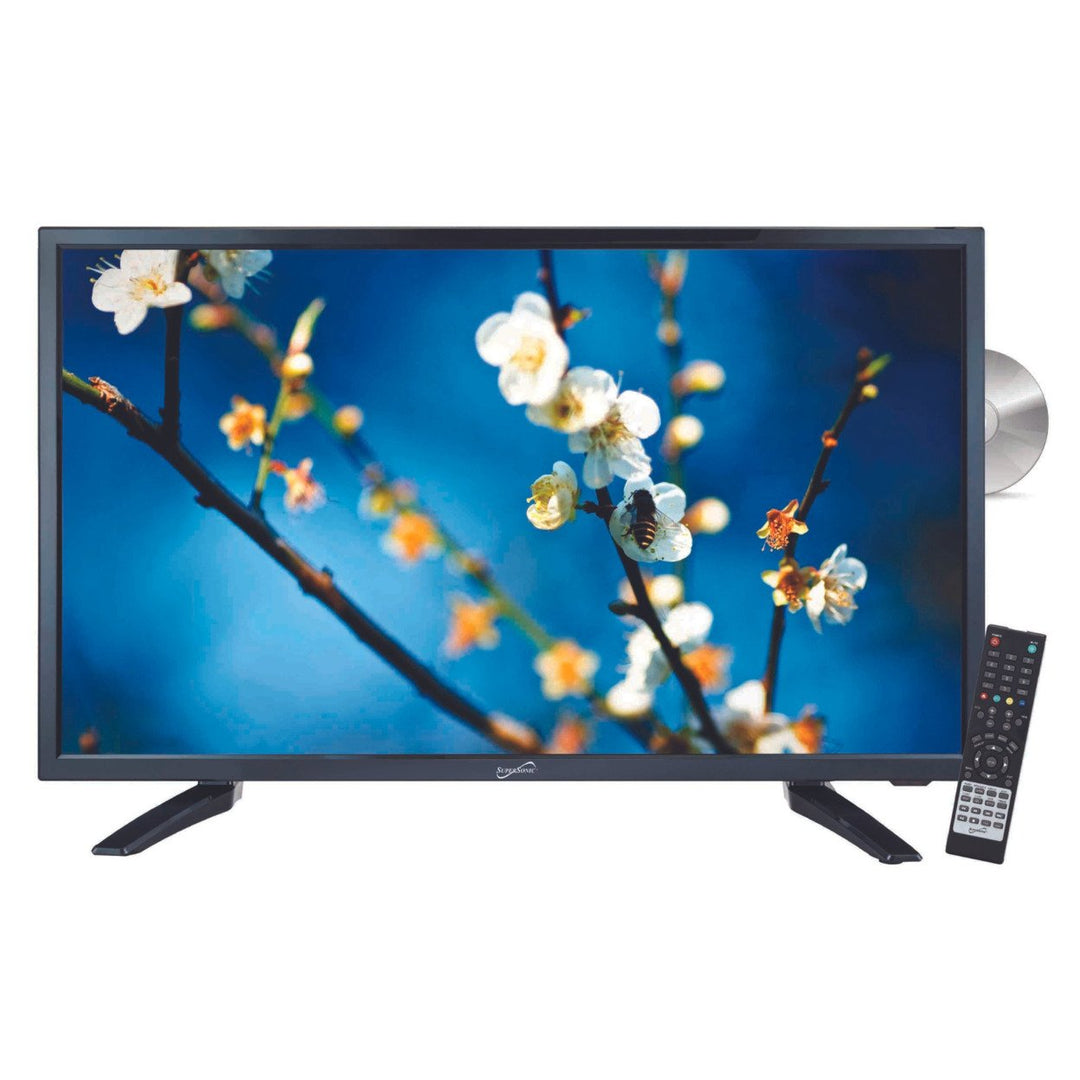 22" Supersonic 12 Volt ACDC LED HDTV with DVD Player USB SD Card Reader and HDMI (SC-2212) Image 1