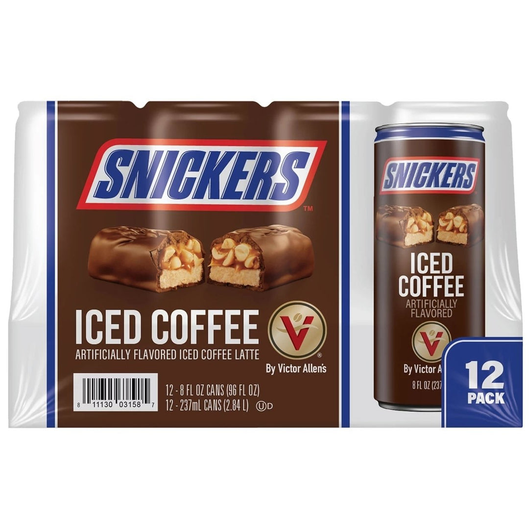 Snickers Iced Coffee Latte 8 Fluid Ounce (Pack of 12) Image 1