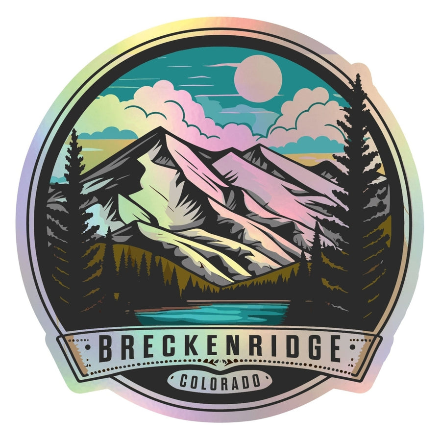 Breckenridge Colorado Holographic Charm Durable Vinyl Decal Sticker A Image 1