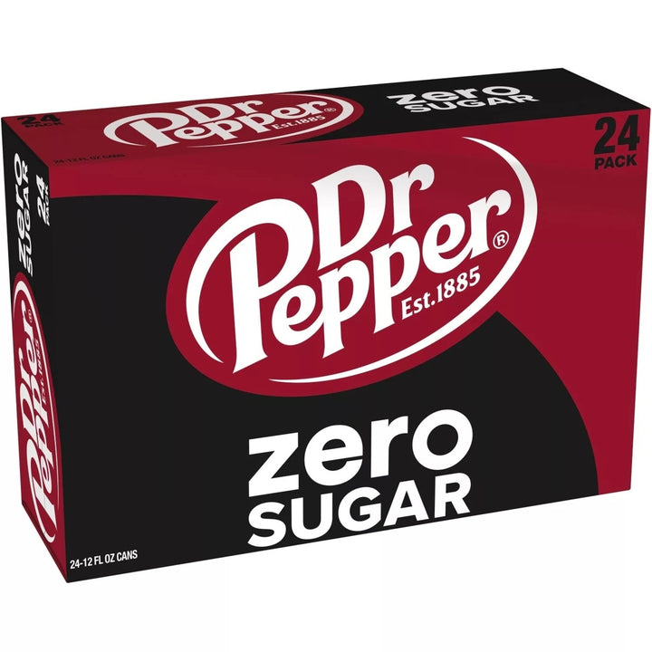 Dr. Pepper Zero Sugar Soda 12 Fluid Ounce (Pack of 24) Image 3