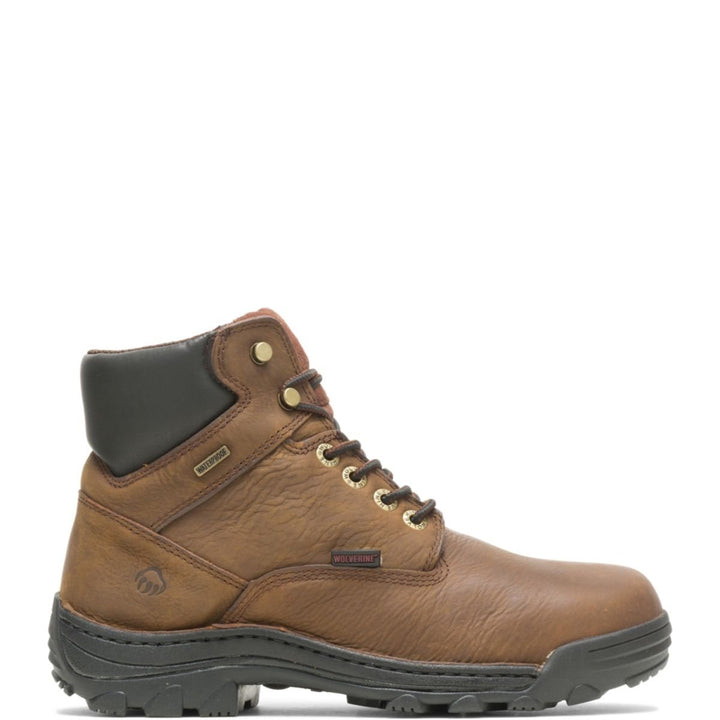 WOLVERINE Men's 6" Durbin Waterproof Soft Toe Work Boot Brown - W05484 9 BROWN Image 1